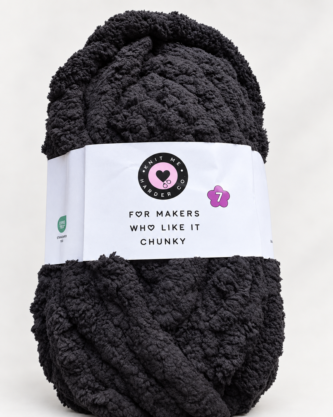 Jumbo 7 Chunky Chenille Yarn — Ink Blot