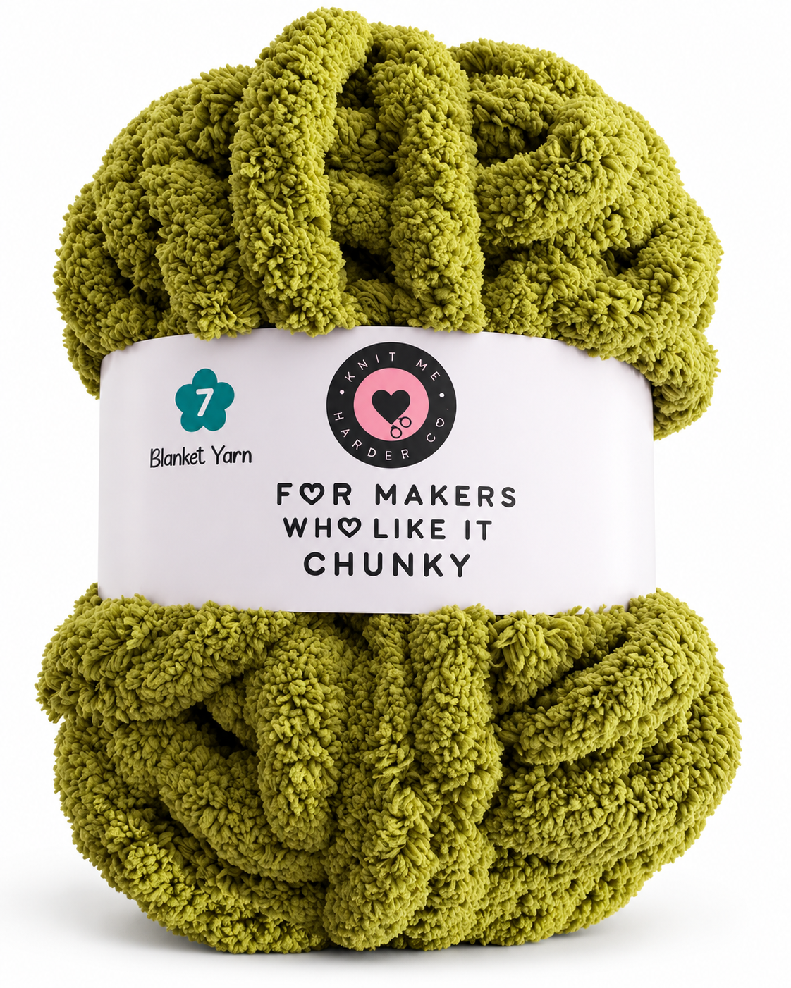 Super Bulky Chenille Yarn - Army Brat