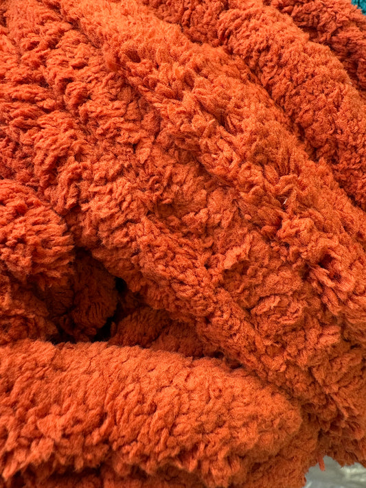 Super Bulky Chenille Yarn - Copper Kiss