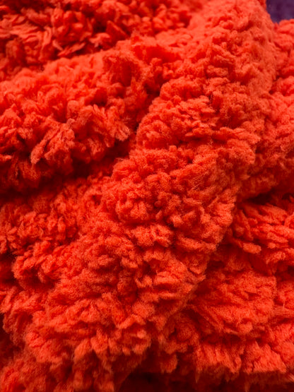 Super Bulky Chenille Yarn - Hot Hex