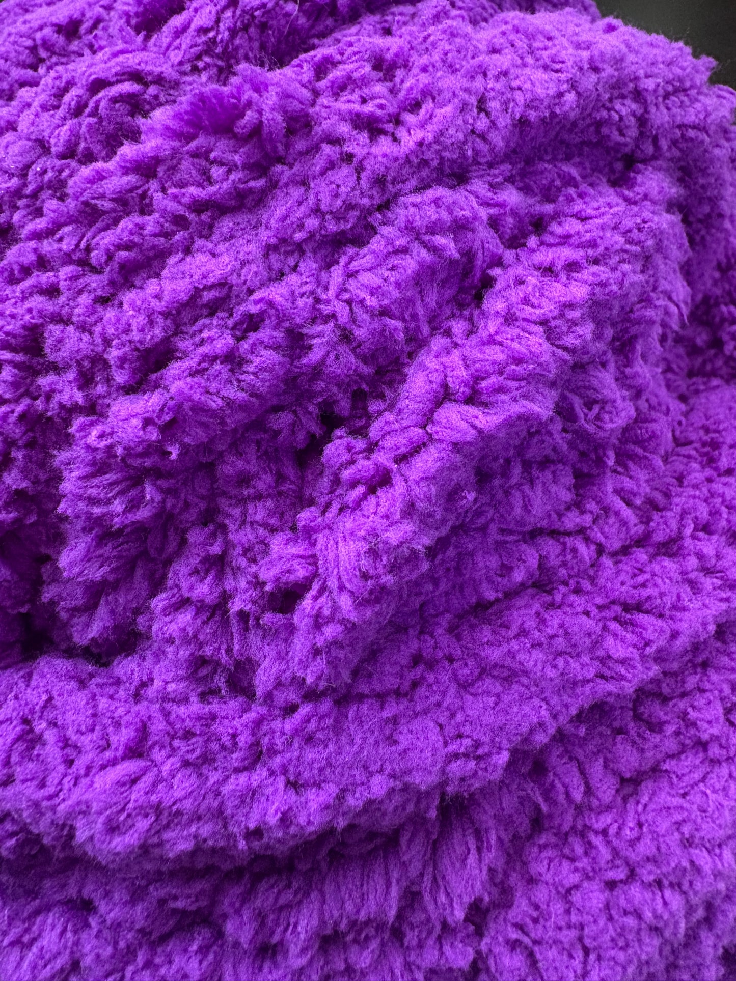 Super Bulky Chenille Yarn - Plum Punishment