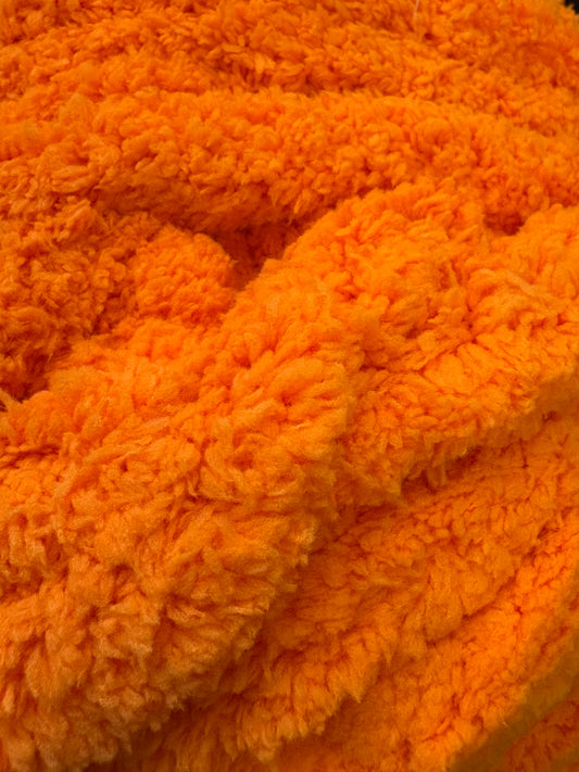 Super Bulky Chenille Yarn - Tangerine Trouble