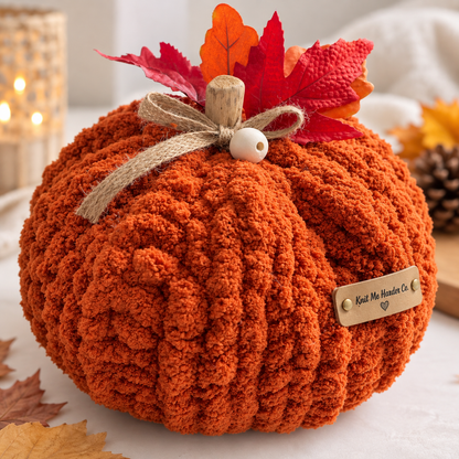 Chunky knit Pumpkin Decoration