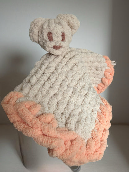 Hand -Knitted baby blanket / comforter Animals