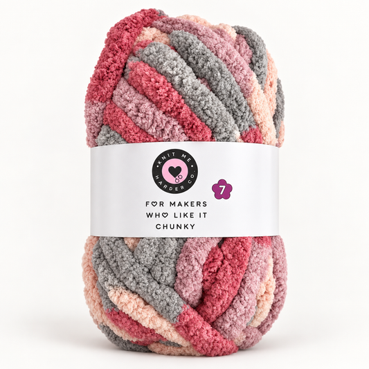 Strawberry Melon – OEKO-TEX® Jumbo 7 Super Chunky Chenille Yarn