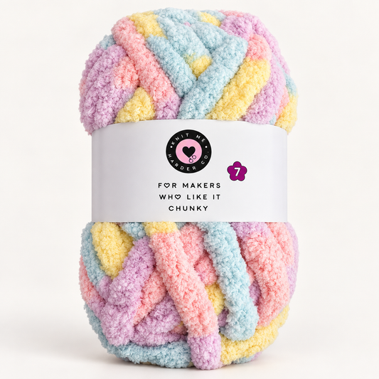 Rainbow Sugar High – OEKO-TEX® Jumbo 7 Super Chunky Chenille Yarn