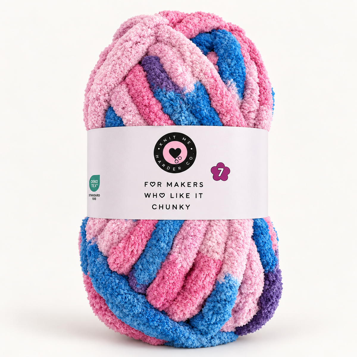 Cotton Candy Sky – OEKO-TEX Jumbo 7 Chenille Yarn