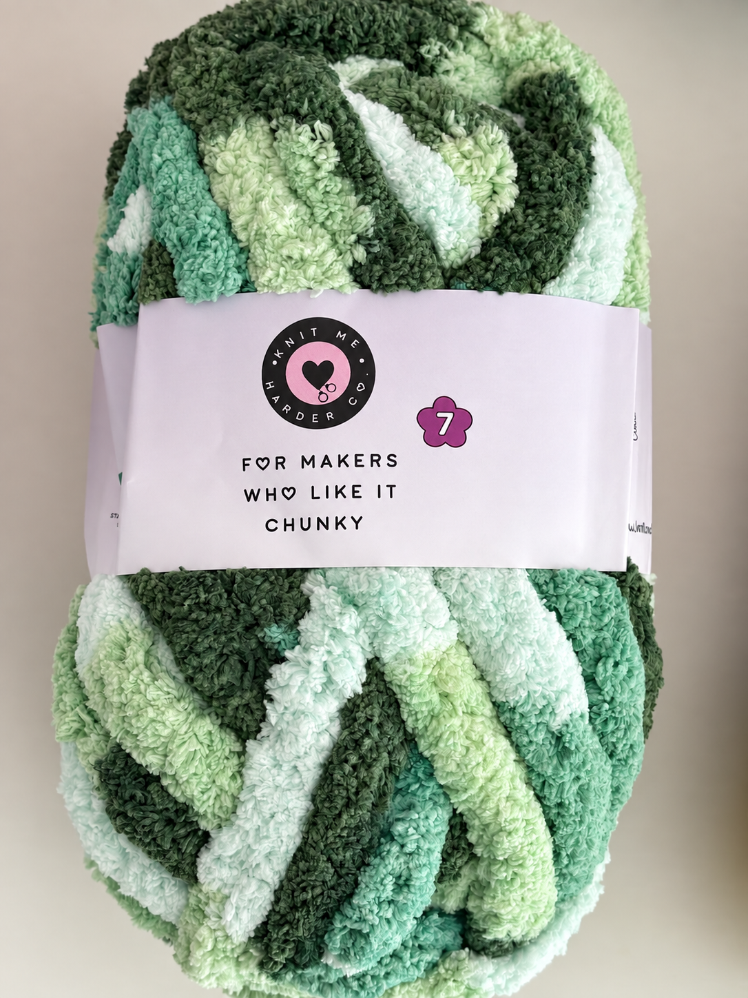 Sea Glass – OEKO-TEX Jumbo 7 Chenille Yarn