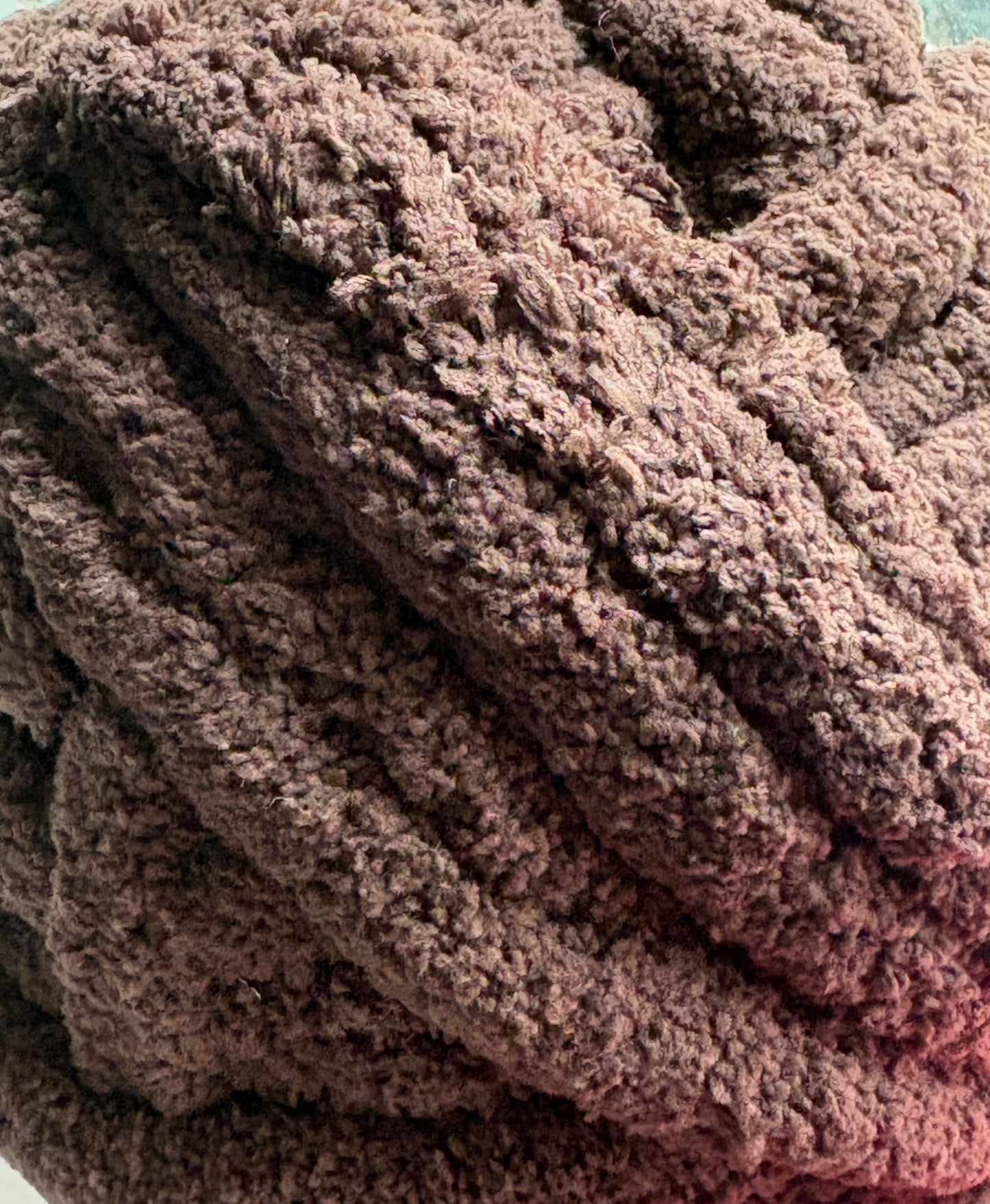 Super Bulky Chenille Yarn - Cocoa Chaos