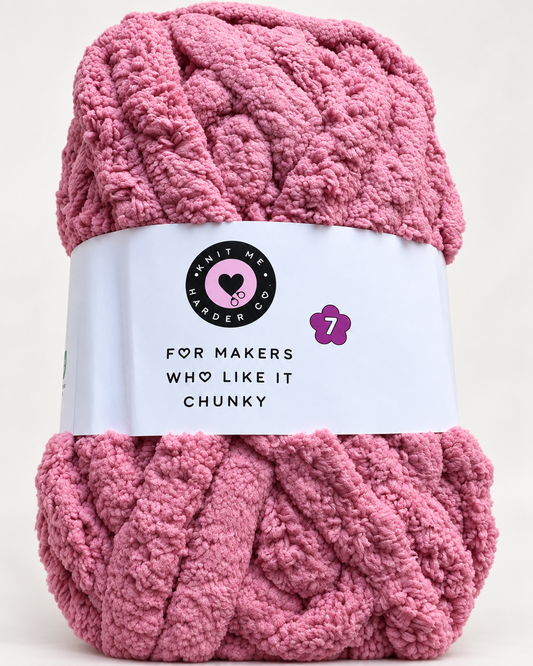 Jumbo 7 Chunky Chenille Yarn — Pinky Swear