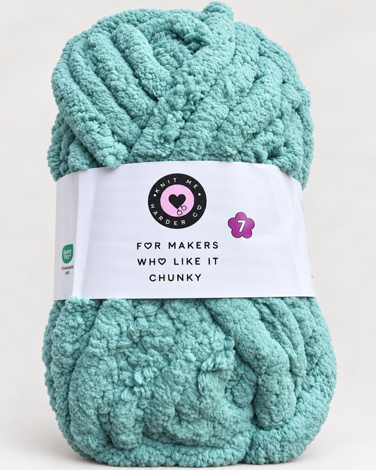 Jumbo 7 Chunky Chenille Yarn — Matcha Magic