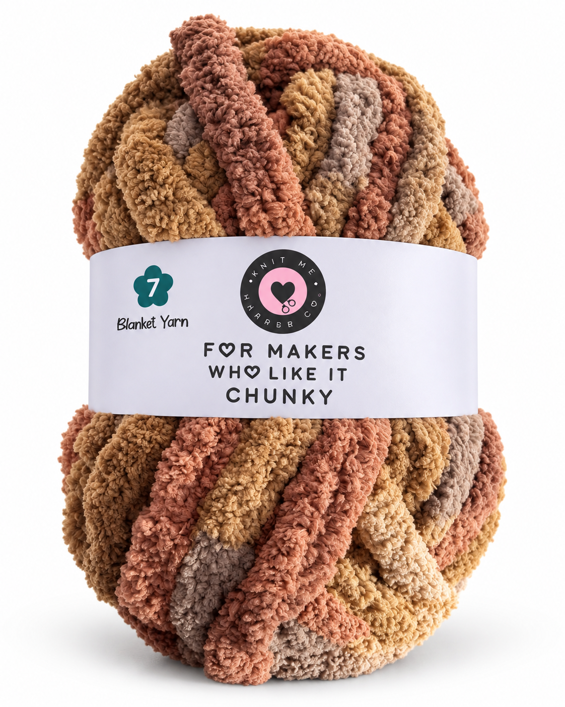 Super Bulky Chenille Yarn - Toffee Fudge