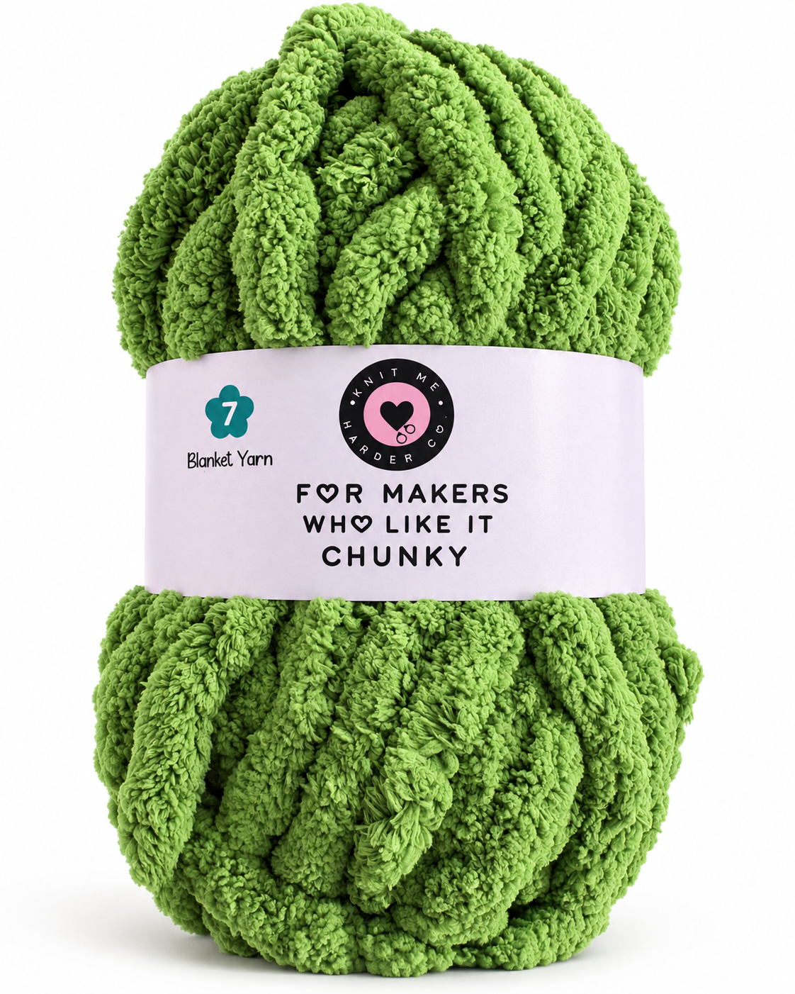 Super Bulky Chenille Yarn - Mean Green