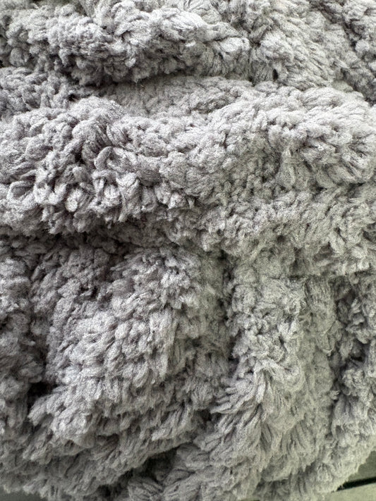 Super Bulky Chenille Yarn - Grunge Cloud