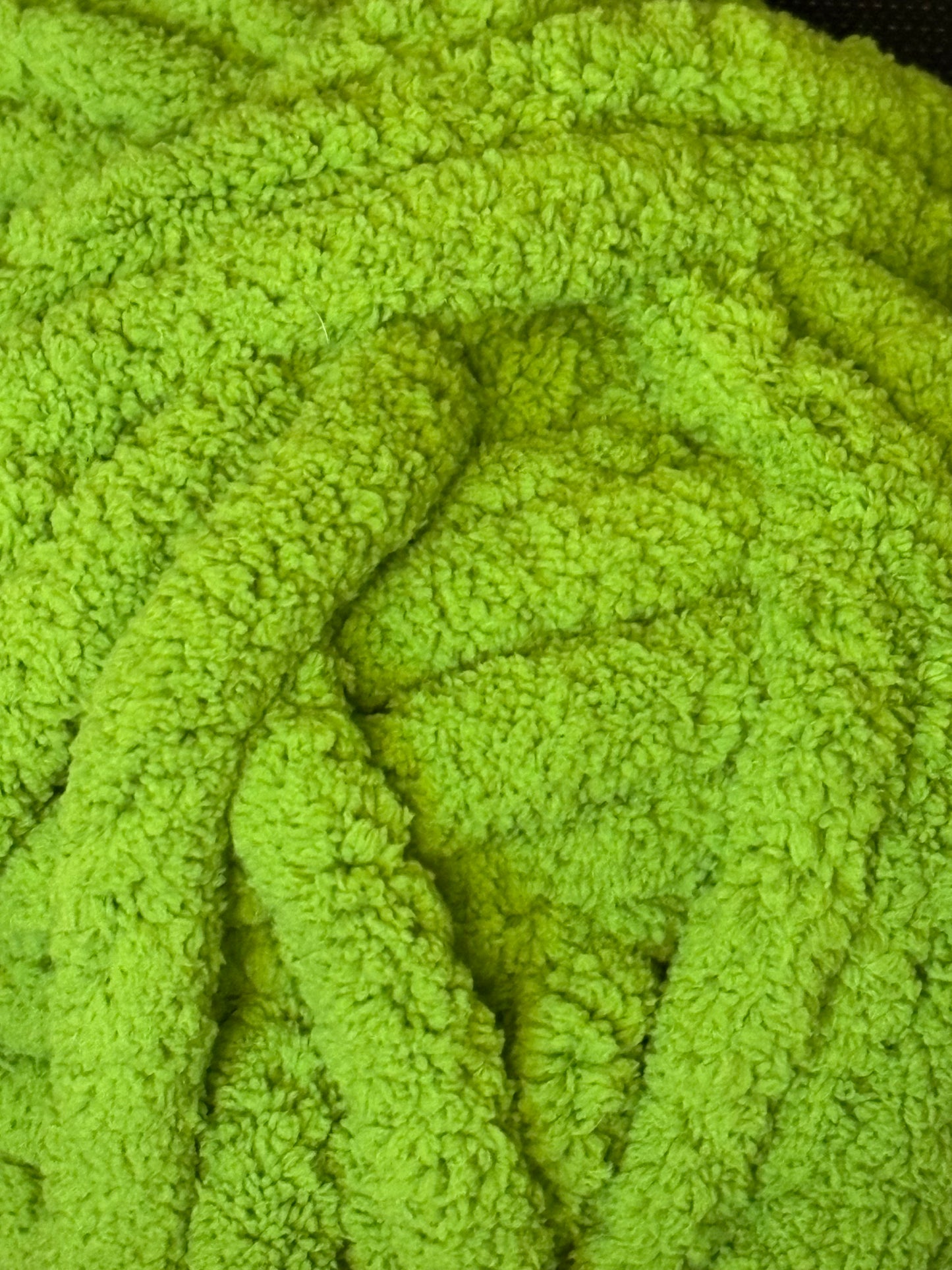 Super Bulky Chenille Yarn - Mean Green