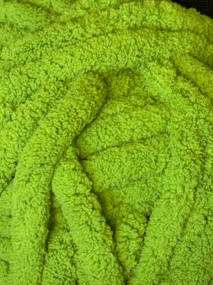 Super Bulky Chenille Yarn - Mean Green