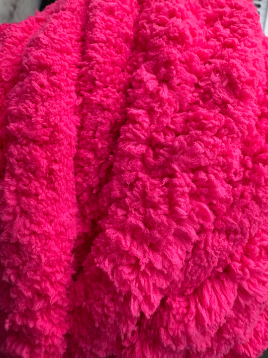 Super Bulky Chenille Yarn - Rose Riot
